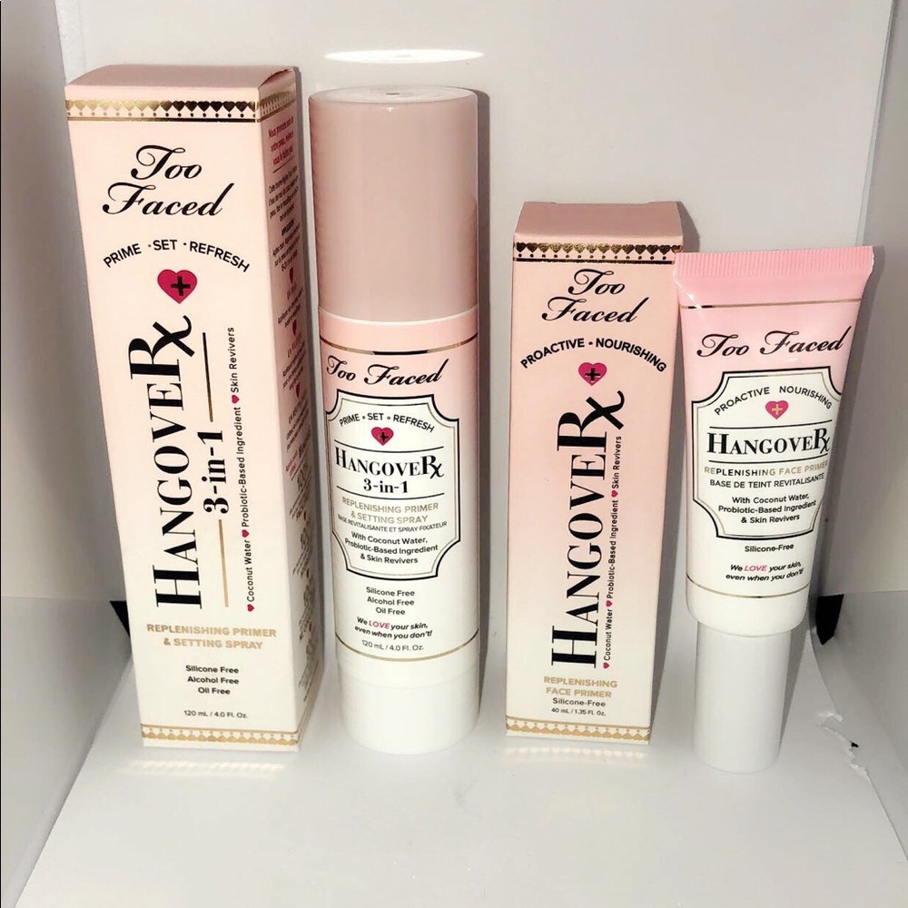 Too Faced HangoveRx primer and 3 in 1 full bundle